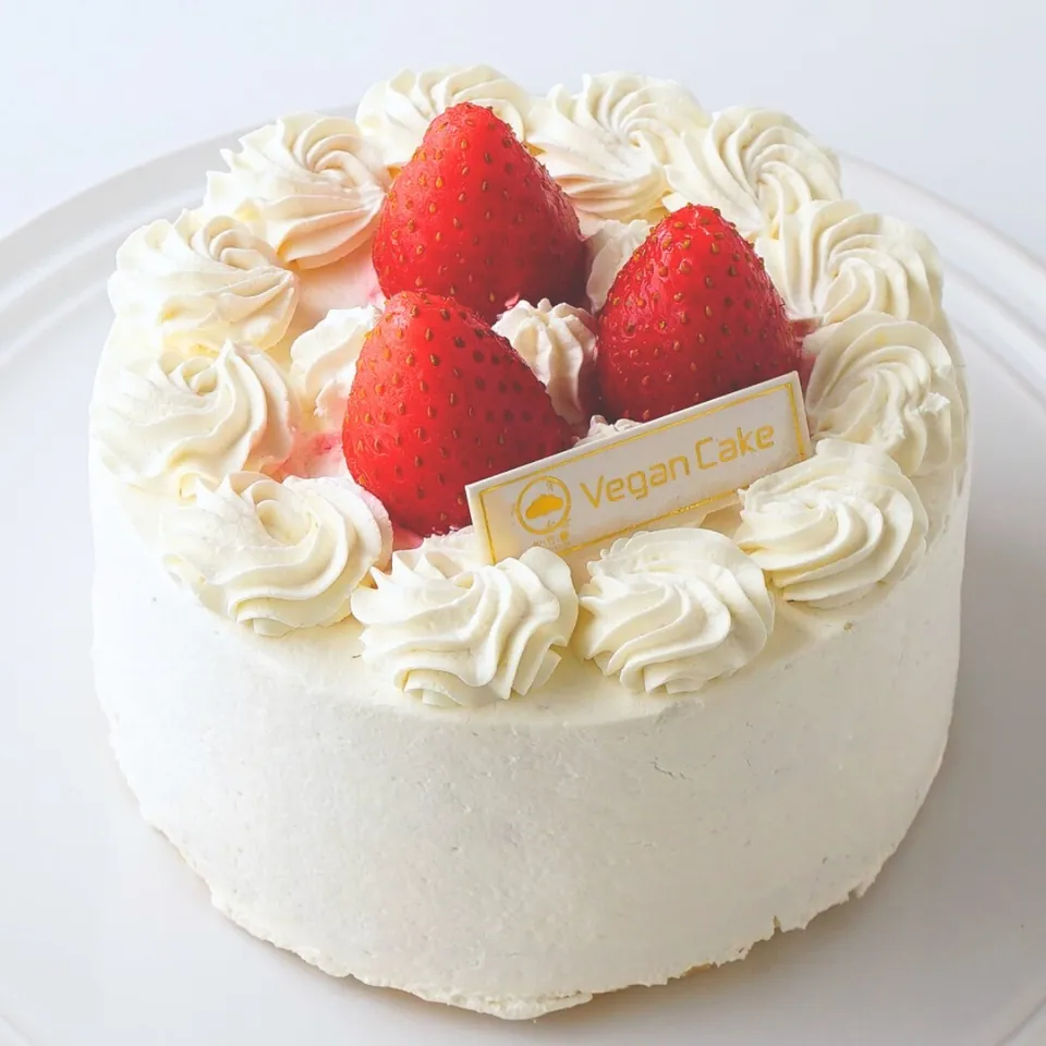 松竹圓の小麦・乳・卵不使用 いちごショートケーキ 4号