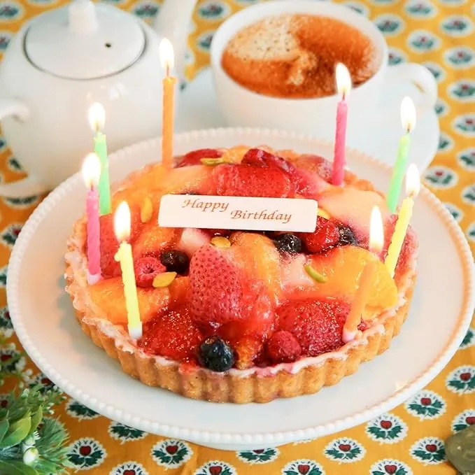 ア・ラ・カンパーニュ お誕生日カード付 フルーツタルトケーキ5号