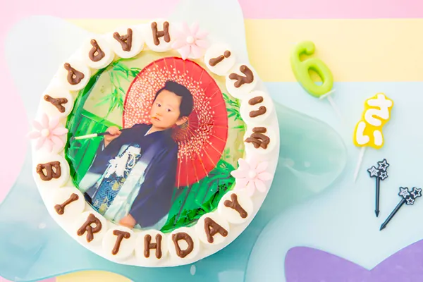 Cake.jpで買える写真ケーキの例（アンジュ 写真ケーキ 4号）