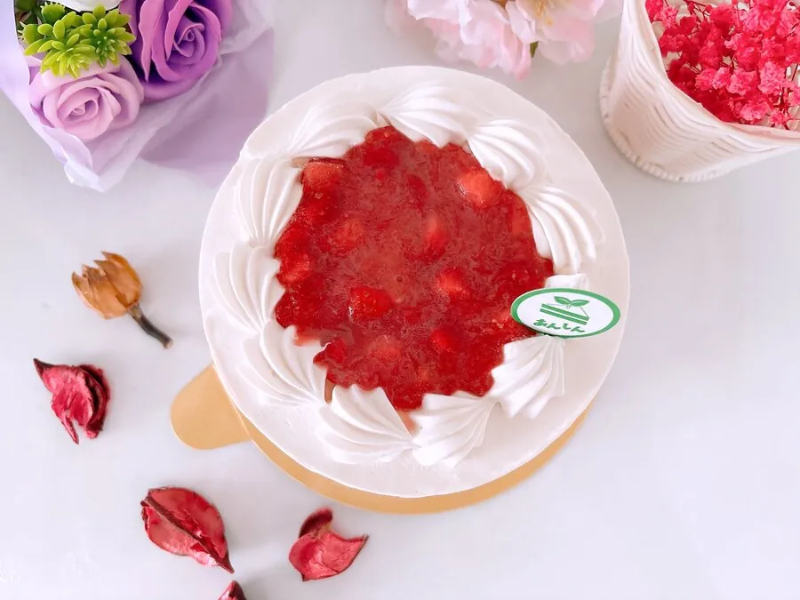 アレルギー対応ケーキあんしんのいちごみるくケーキ 4号