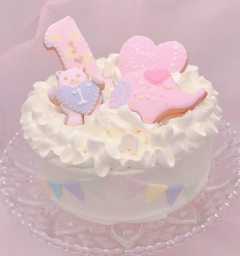 予約専門菓子店Daisyの1歳お誕生日ケーキ 4号