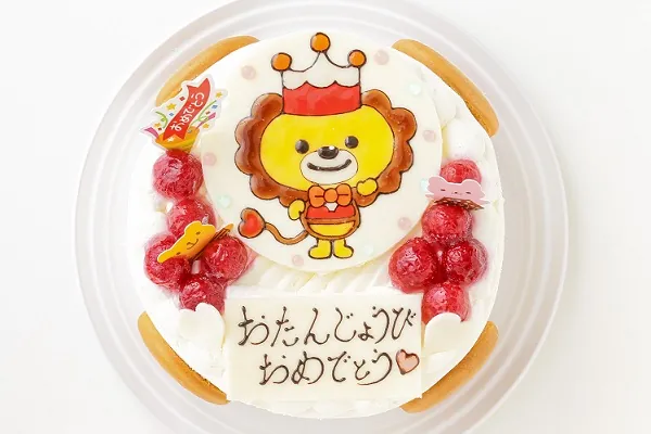 ル・スリール・ダンジュの卵を使わないイラストケーキ 5号